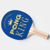 Raquette De Ping Pong PING PONG KING Nom Editable Blue Gold 2 côtés (Côté)