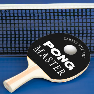 Raquette De Ping Pong PING PONG MASTER Personnalisé modifiable noir