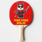 Raquette De Ping Pong Ping Pong Ninja Funny Llama Camo Cool Sports Rouge (Dos)