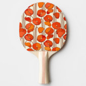 Raquette De Ping Pong Ping Pong Paddle Art Nouveau Poppies (Devant)