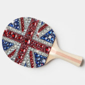 Raquette De Ping Pong Ping pong paddle aux couleurs britanniques (Côté)