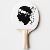 Raquette De Ping Pong Ping pong paddle avec Drapeau de Corse (Dos)