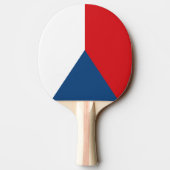 Raquette De Ping Pong Ping pong paddle avec Drapeau de Czechia (Dos)