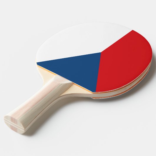 Raquette De Ping Pong Ping pong paddle avec Drapeau de Czechia (Devant Angle)