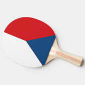Raquette De Ping Pong Ping pong paddle avec Drapeau de Czechia (Côté)