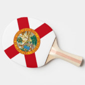 Raquette De Ping Pong Ping pong paddle avec Drapeau de Floride, USA (Côté)