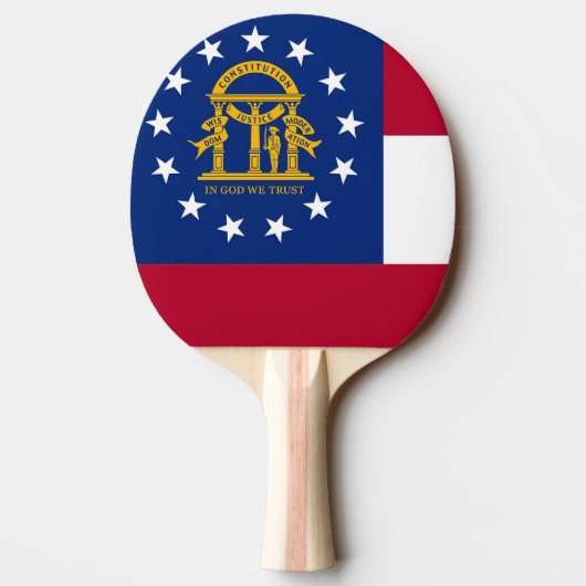 Raquette De Ping Pong Ping pong paddle avec Drapeau de Géorgie, USA (Dos)