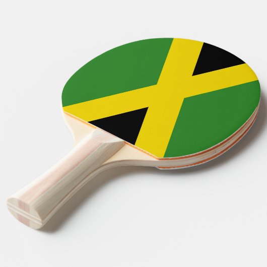 Raquette De Ping Pong Ping pong paddle avec Drapeau de Jamaïque (Devant Angle)