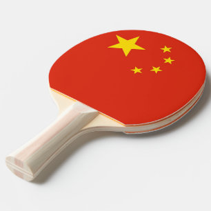 Raquette De Ping Pong Ping pong paddle avec drapeau de la Chine