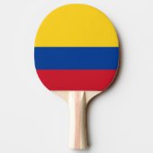Raquette De Ping Pong Ping pong paddle avec drapeau de la Colombie (Dos)