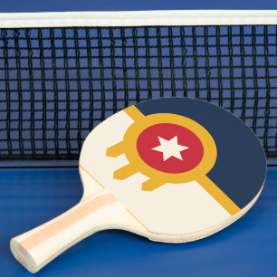 Raquette De Ping Pong Ping pong paddle avec Drapeau de la ville de Tulsa