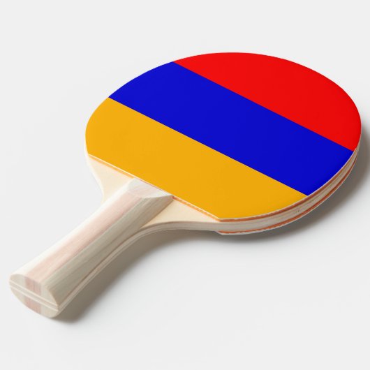 Raquette De Ping Pong Ping pong paddle avec Drapeau de l'Arménie (Devant Angle)