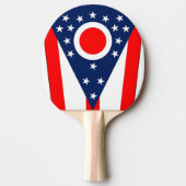 Raquette De Ping Pong Ping pong paddle avec Drapeau de l'Etat de l'Ohio, (Devant)