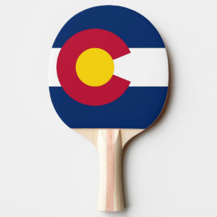 Raquette De Ping Pong Ping pong paddle avec Drapeau de l'Etat du Colorad