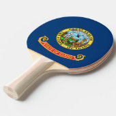 Raquette De Ping Pong Ping pong paddle avec Drapeau de l'Idaho, USA (Devant Angle)