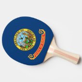 Raquette De Ping Pong Ping pong paddle avec Drapeau de l'Idaho, USA (Côté)