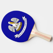 Raquette De Ping Pong Ping pong paddle avec Drapeau de Louisiane, USA (Côté)