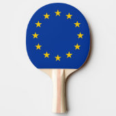 Raquette De Ping Pong Ping pong paddle avec drapeau de l'Union européenn (Dos)