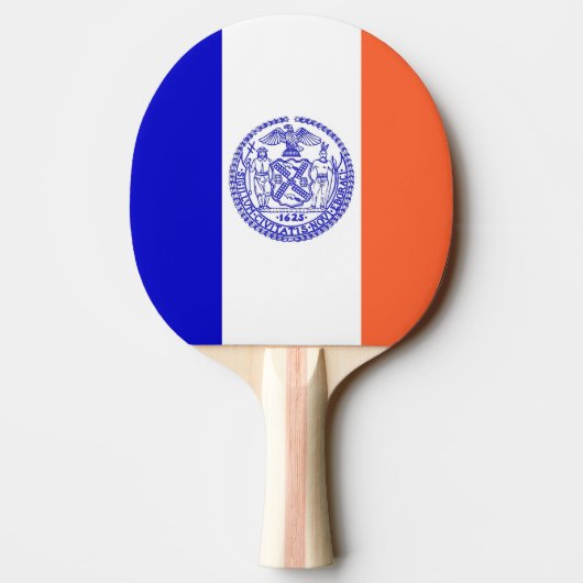 Raquette De Ping Pong Ping pong paddle avec Drapeau de New York, USA (Dos)