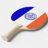 Raquette De Ping Pong Ping pong paddle avec Drapeau de New York, USA (Devant Angle)