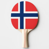 Raquette De Ping Pong Ping pong paddle avec Drapeau de Norvège (Dos)
