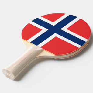 Raquette De Ping Pong Ping pong paddle avec Drapeau de Norvège