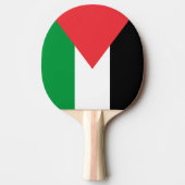 Raquette De Ping Pong Ping pong paddle avec Drapeau de Palestine (Devant)