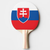 Raquette De Ping Pong Ping pong paddle avec Drapeau de Slovaquie (Dos)