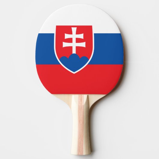 Raquette De Ping Pong Ping pong paddle avec Drapeau de Slovaquie (Dos)