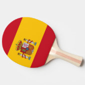 Raquette De Ping Pong Ping pong paddle avec drapeau d'Espagne (Côté)