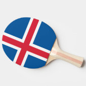 Raquette De Ping Pong Ping pong paddle avec Drapeau d'Islande (Côté)