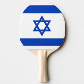 Raquette De Ping Pong Ping pong paddle avec Drapeau d'Israël (Dos)