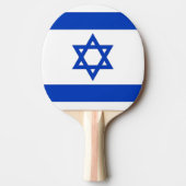 Raquette De Ping Pong Ping pong paddle avec Drapeau d'Israël (Devant)