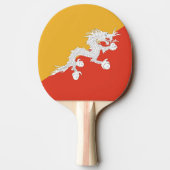 Raquette De Ping Pong Ping pong paddle avec drapeau du Bhoutan (Dos)