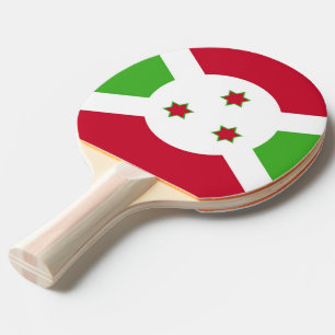 Raquette De Ping Pong Ping pong paddle avec Drapeau du Burundi