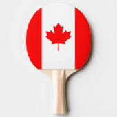 Raquette De Ping Pong Ping pong paddle avec drapeau du Canada (Dos)
