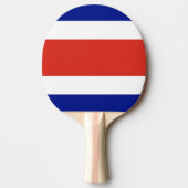 Raquette De Ping Pong Ping pong paddle avec Drapeau du Costa Rica (Devant)