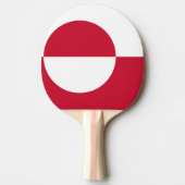 Raquette De Ping Pong Ping pong paddle avec drapeau du Groenland (Devant)
