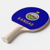 Raquette De Ping Pong Ping pong paddle avec Drapeau du Kansas, USA (Devant Angle)