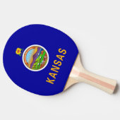 Raquette De Ping Pong Ping pong paddle avec Drapeau du Kansas, USA (Côté)