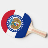 Raquette De Ping Pong Ping pong paddle avec Drapeau du Missouri, USA (Côté)