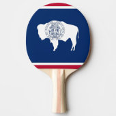 Raquette De Ping Pong Ping pong paddle avec Drapeau du Wyoming, USA (Devant)