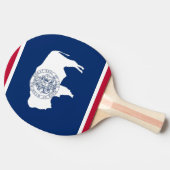 Raquette De Ping Pong Ping pong paddle avec Drapeau du Wyoming, USA (Côté)