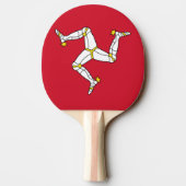 Raquette De Ping Pong Ping pong paddle avec le drapeau de l'île de Man (Dos)