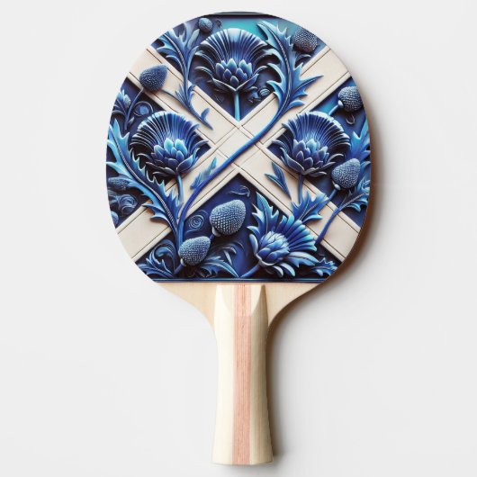 Raquette De Ping Pong Ping pong paddle avec Scottish Thistles (Dos)