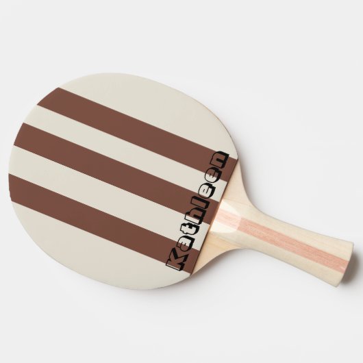 Raquette De Ping Pong Ping Pong Paddle Beige Noir (Côté)