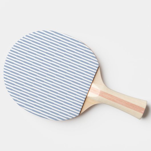 Raquette De Ping Pong Ping Pong Paddle Blue & White Stripe Square (Côté)