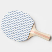 Raquette De Ping Pong Ping Pong Paddle Blue & White Stripe Square (Côté)