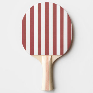 Raquette De Ping Pong Ping Pong Paddle Burgundy & White Stripe