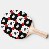 Raquette De Ping Pong Ping Pong Paddle Coeurs rouges (Côté)